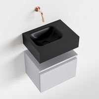 Toiletmeubel Mondiaz Andor | 40 cm | Meubelkleur Cale | Lex vrijhangend wastafel Urban Links | Zonder kraangat