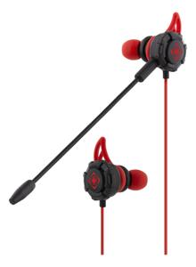 DELTACO GAMING GAM-076 In Ear headset Gamen Kabel Stereo Zwart, Rood Headset