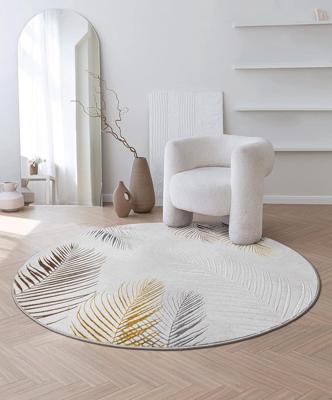 Karpet24 Modern Vloerkleed Creation - Laagpolig met Hoog-Laag Effect, Grijs-Ø 200 cm