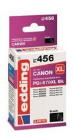 Edding Inktcartridge vervangt Canon PGI-570PGBK XL Compatibel Zwart EDD-456 18-456 - thumbnail
