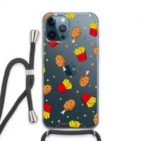 Chicken 'n Fries: iPhone 13 Pro Max Transparant Hoesje met koord