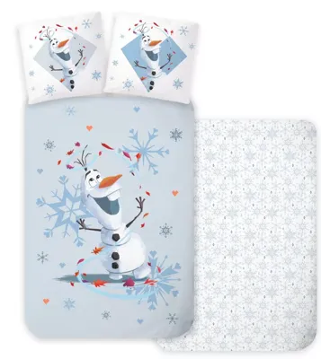 Frozen Olaf Dekbedovertrek 100 x 135 cm - Katoen - 40 x 60 cm