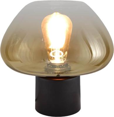 Masterlight TafellampGenua zwart met goud glas Ø 24cm - 4970-05-10-24
