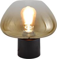 Masterlight TafellampGenua zwart met goud glas Ø 24cm - 4970-05-10-24