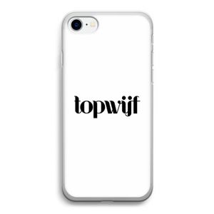 Topwijf Wit: iPhone SE 2020 Transparant Hoesje