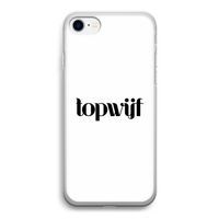 Topwijf Wit: iPhone SE 2020 Transparant Hoesje