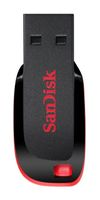 SanDisk Cruzer Blade USB flash drive 128 GB USB Type-A 2.0 Zwart, Rood - thumbnail