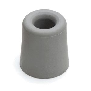 1x stuks deurstopper / deurbuffer rubber grijs 7,3 x 4 cm