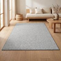 Vloerkleed Wool - Grijs 90x60cm - Polypropyleen - Dekbed-Discounter.nl