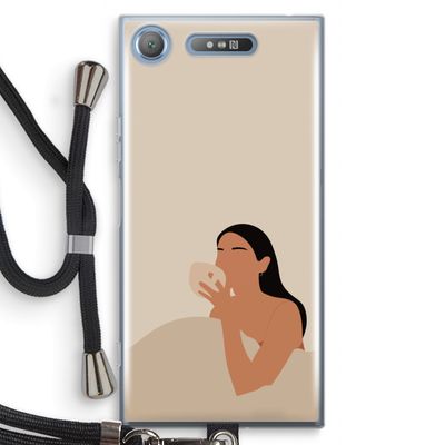 Fresh coffee: Sony Xperia XZ1 Transparant Hoesje met koord
