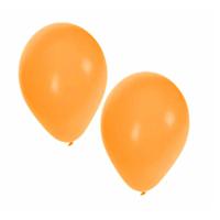 75x stuks oranje party ballonnen van 27 cm