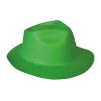 Groene trilby hoed van foam verkleedaccessoire voor volwassenen - thumbnail