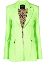 Blumarine blazer à simple boutonnage - Vert