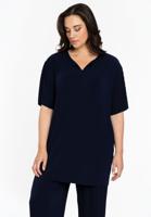 Yoek Tuniek PLISSE | Blauw | Maat 42/44