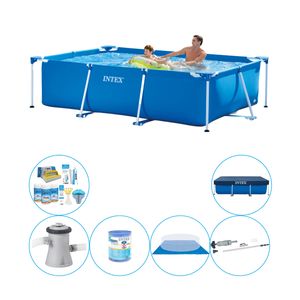 Intex Frame Pool Rechthoekig 260x160x65 cm - Zwembad Inclusief Accessoires