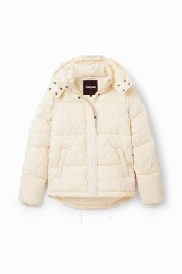 Gewatteerd jack met textuur - WHITE - L