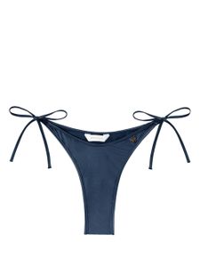 Palm Angels bas de bikini à effet métallisé - Bleu