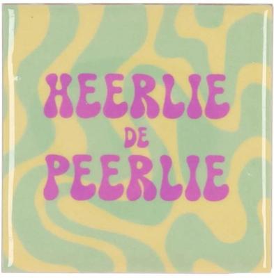 Tegeltje heerlie green 10x10x1 cm - Daan kromhout design