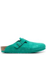 Birkenstock sandales sabots Boston en daim - Vert