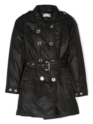 Michael Kors Kids trench à boutonnière croisée - Noir