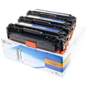 G&G Toner vervangt HP 312A, CF383A, CF382A, CF381A Compatibel Combipack Cyaan, Magenta, Geel 2700 bladzijden 15001