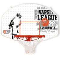 New Port Basketbal achterpaneel met ring glasvezel 16NY-WGO-Uni - thumbnail
