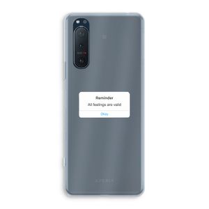 Reminder: Sony Xperia 5 II Transparant Hoesje