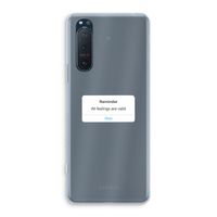 Reminder: Sony Xperia 5 II Transparant Hoesje
