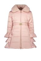 Le Chic Meisjes winterjas ruffel - Bouquet - Cotton candy