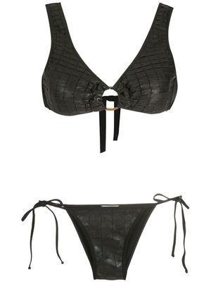 Amir Slama bikini à fini texturé - Noir