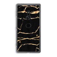 Gouden marmer: Sony Xperia XZ2 Transparant Hoesje