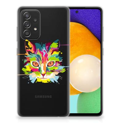 Samsung Galaxy A52 (5G/4G) Telefoonhoesje met Naam Cat Color Samsung Galaxy A52 (5G/4G) Telefoonhoesje met Naam Cat Color
