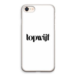 Topwijf Wit: iPhone 8 Transparant Hoesje