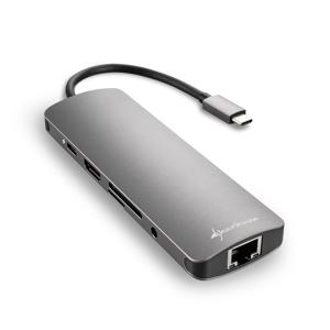 Sharkoon USB 3.0 Type C Combo Adapter interfacekaart/-adapter HDMI, RJ-45, USB 3.2 Gen 1 (3.1 Gen 1)