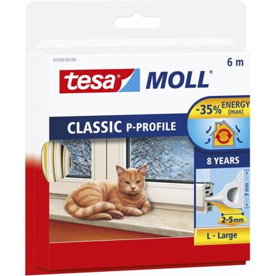 Tesa zelfklevende tochtstrip large - wit - 6 m - Huis isolatie - Tochtstrips/tochtstroken voor ramen