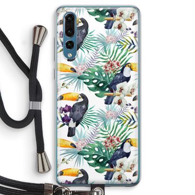 Tukans: Huawei P20 Pro Transparant Hoesje met koord