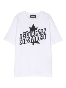 DSQUARED2 KIDS t-shirt en coton à logo imprimé - Blanc