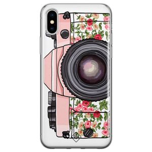 iPhone XS Max siliconen hoesje - Hippie camera
