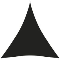 Zonnescherm driehoekig 5x6x6 m oxford stof zwart
