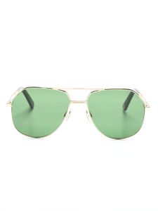 MARCH LA.B double-bridge pilot-frame sunglasses - Or