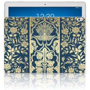 Lenovo Tab P10 Siliconen Hoesje Beige Flowers