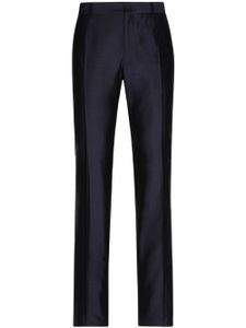 Dolce & Gabbana pantalon de costume à plis marqués - Bleu