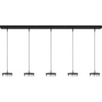 Masterlight 5-lichts hanglampImperia 160cm zwart nikkel - 2041-05-81-02-160-5