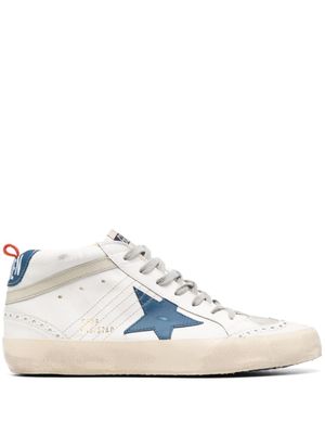 Golden Goose baskets Mid-Star à empiècements - Blanc