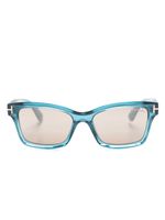 TOM FORD Eyewear lunettes de soleil à monture rectangulaire - Bleu