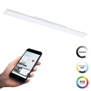 EGLO connect.z Turcona-Z Smart Plafondlamp - 120 cm - Wit - Instelbaar RGB & wit licht - Dimbaar - Zigbee