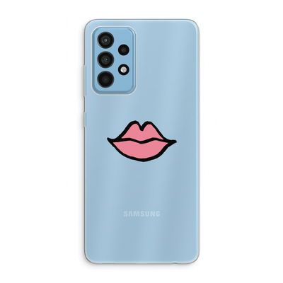 Kusje: Samsung Galaxy A52 Transparant Hoesje