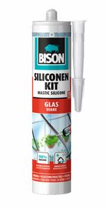 Bison Siliconenkit Glas Transparant Crt 300Ml*12 Nlfr - 1491350 - 1491350