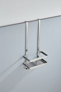 Doucherek SaniClear Inox | Aan douchewand | 52x23x12 cm | Messing | Rechthoek | RVS look