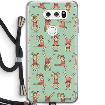 Gymboys: LG V30 Transparant Hoesje met koord
